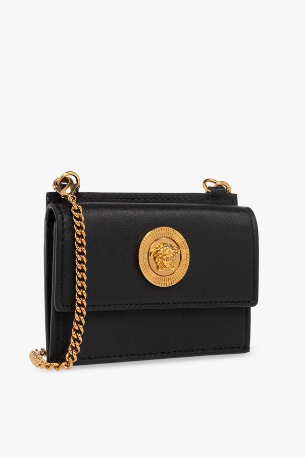 【関税込み】Wallet On Chain - Versace - Leather - Silver 4.jpg